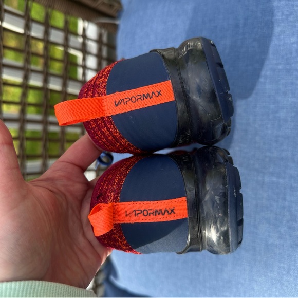 Nike Air Vapormax Flyknit 3 GS Red/Blue Size 7 - Picture 6 of 10